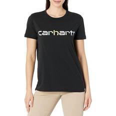 Carhartt Dame - L T-shirts & Toppe Carhartt Lightweight Multicolor Logo Graphic T-Shirt Black Women's Clothing Black