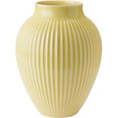 Gul Vaser Knabstrup Keramik Grooves Vase 27cm