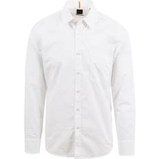 Hugo Boss Skjorter HUGO BOSS Poplin Regular Fit Shirt - White