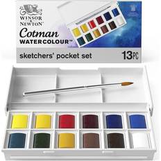 Winsor & Newton Vandbaseret Hobbyartikler Winsor & Newton Cotman Watercolours Sketchers' Pocket Set 13-pack