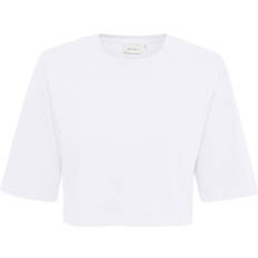 Gestuz Hvid T-shirts & Toppe Gestuz Jorygz Cropped tee Kvinde T-shirts hos Magasin Bright White