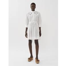 See by Chloé Figursyet Tøj See by Chloé Embroidered shirt dress White 100% Cotton