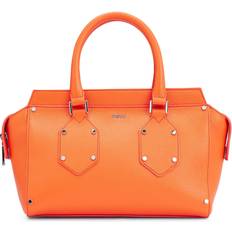 Hugo Boss Orange Håndtasker Hugo Boss Grained-leather tote bag with branded strap