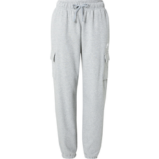 8 - Dame - XXL Bukser Nike Sportswear Club Fleece Mid-Rise Oversized Cargo Sweatpants Women's - Dark Gray Heather/White