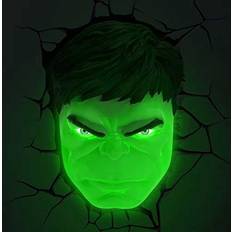 Marvel Natlamper Marvel 3D LED Light Hulk Face 3D Natlampe