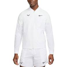 Hvid - Tennis Jakker Nike Dri-FIT Rafa Men's Tennis Jacket - White/Black