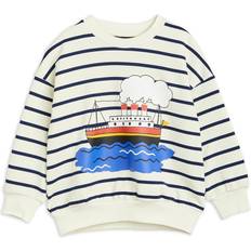 Mini Rodini Sweatshirts Mini Rodini Ferry Stripe Sweatshirt Blue -104/110