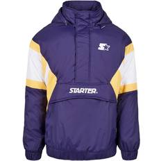 Starter Overtøj Starter Men's Color Block Half Zip Retro Jacket - Start Purple/White/Buff Yellow