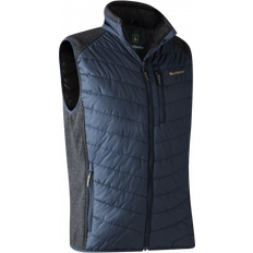 Unisex - XL Veste Deerhunter Moor Padded Waistcoat with Knit - Dark Blue