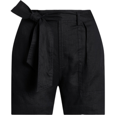 Lauren Ralph Lauren Dame Bukser & Shorts Lauren Ralph Lauren Belted Linen Short - Polo Black