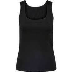 Dame - Genanvendt materiale T-shirts & Toppe Pieces Neja 2-Way Tank Top - Black