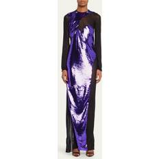 Lange kjoler - Lilla Tom Ford Sequined maxi dress purple