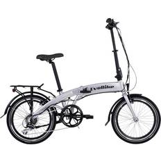 Sammenklappelige el-cykler - Unisex El-bycykler Evobike Travel 378Wh -Silver Unisex