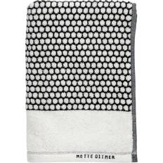 Mette Ditmer Gæstehåndklæder Mette Ditmer Grid Gæstehåndklæde Hvid, Sort (100x50cm)