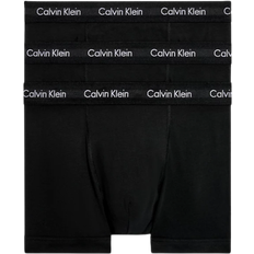 Calvin Klein Briefs Tøj Calvin Klein Cotton Stretch Trunks 3-pack - Black Wb