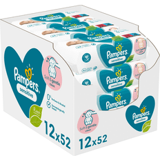 Pampers Baby hudpleje Pampers Sensitive Baby Wipes 12x52pcs
