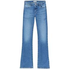 Wrangler Bomuld - Dame Bukser & Shorts Wrangler High Waist Bootcut Jeans