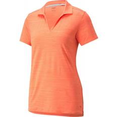 Jersey - Orange Overdele Puma Cloudspun Coast Polo Shirt - Hot Coral Heather