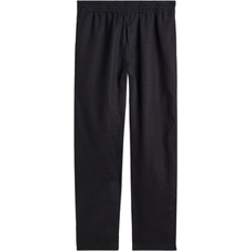 H&M Reguler Fit Linen Trouser - Black
