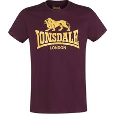 Lonsdale Polyester T-shirts & Toppe Lonsdale Herren T Shirt Trägerhemd Logo, Blutrot, XL, 119083_2