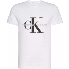 Calvin Klein Slim T-shirts & Toppe Calvin Klein Slim Monogram T-shirt - Bright White