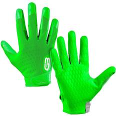 Grip Boost DNA Football Gloves with Engineered Grip Adult Sizes XXX-Large, Lime