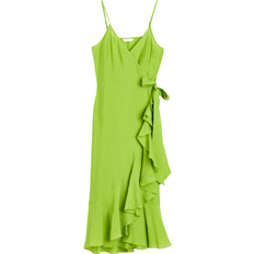H&M Grøn Tøj H&M Wrap Dress With Ruffles - Green