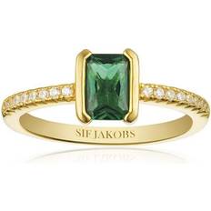 Sif Jakobs Grøn Smykker Sif Jakobs Roccanova Piccolo Ring - Gold/Green/Transparent