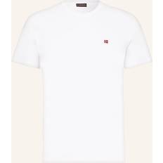 Napapijri Herre T-shirts & Toppe Napapijri Salis Hvid t-shirt med småt logo HVID