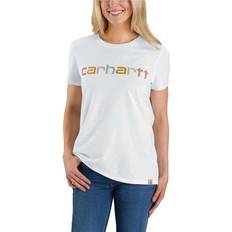 Carhartt Dame Overdele Carhartt Women's Multi Logo T-shirt - White