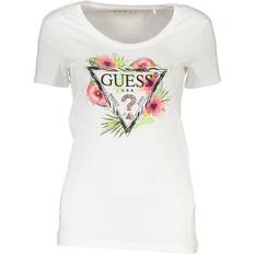 Guess Rund hals Overdele Guess Point T-shirt - White