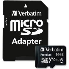 Verbatim 16 GB - microSDHC Hukommelseskort & USB Stik Verbatim Premium microSDHC Class 10 UHS-I U1 V10 80MB/s 16GB +Adapter