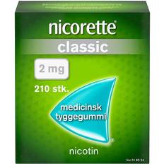 Nicorette Nikotin Håndkøbsmedicin Nicorette 2mg 210 stk Tyggegummi