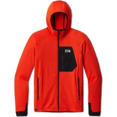 Herre - Orange Sweatere Mountain Hardwear Polartec Powergrid Full Zip Hoody