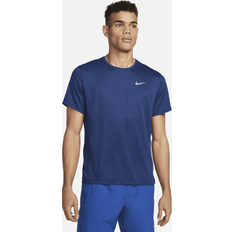 Nike Løbe T-Shirt Dri-FIT UV Miller Navy/Blå/Sølv