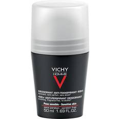 Vichy Uden parabener Deodoranter Vichy Homme 48H Antiperspirant Deo Roll-on 50ml 1-pack