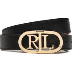 Lauren Ralph Lauren Dame - Sort Tilbehør Lauren Ralph Lauren Oval Reversible Belt - Black