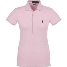 Polo Ralph Lauren Bomuld - Dame Polotrøjer Polo Ralph Lauren Slim Fit Stretch Shirt Woman shirt Light pink Cotton, Elastane Pink