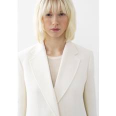 Chloé Uld Overdele Chloé Buttonless tailored jacket White 68% Virgin Wool, 26% Wool, 6% Cashmere