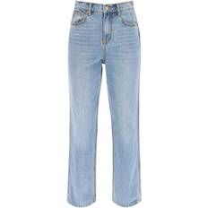 Tory Burch Dame Bukser & Shorts Tory Burch High-rise straight-leg jeans blue