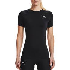 Under Armour Dame - Polyester T-shirts Under Armour Women's HeatGrear Compression T-Shirt Black