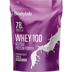 Bodylab Valleproteiner Proteinpulver Bodylab Whey 100 Neutral 1kg