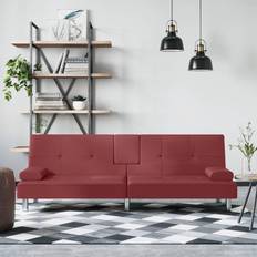 Kunstlæder - Rød Sofaer vidaXL kopholdere Sofa