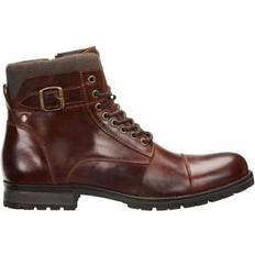 Snørestøvler Jack & Jones Leather Boots - Brun/Brown Stone