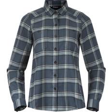 Bergans Polyester Skjorter Bergans Tovdal W Shirt - Orion Blue/Misty Forest Check