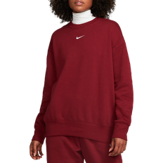 Nike Sportswear Phoenix Fleece Oversized Crewneck Sweatshirt Women's - Team Red/White