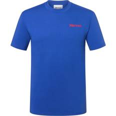 Marmot Overdele Marmot Men's Dot Short-Sleeve T-Shirt in Trail Blue Trail Blue