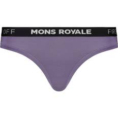 Merinould - Træningstøj Trusser Mons Royale Merino Thong Women, violet Underbukser Korte 2023