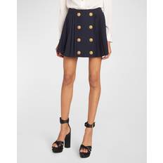 Balmain Pleated skirt with double buttoning