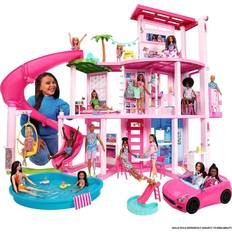 Barbie Modedukker Dukker & Dukkehus Barbie Dreamhouse Pool Party Doll House with 3 Story Slide HMX10